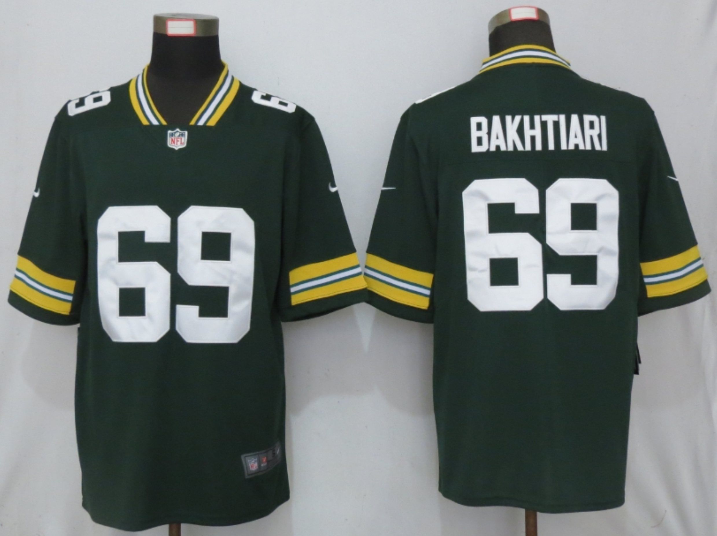 Men Green Bay Packers #69 Bakhtiari Green Nike Vapor Untouchable Limited Playe NFL Jerseys